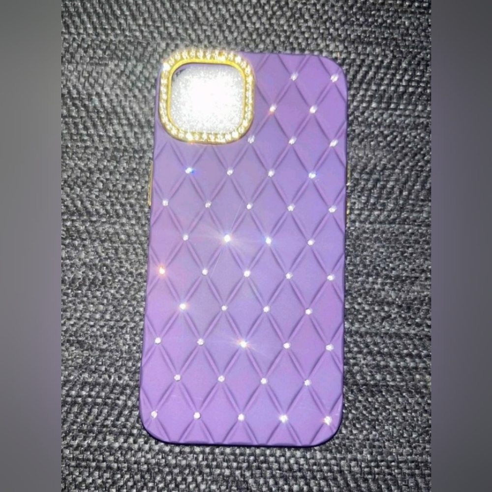 Diamond Pattern Rhinestone Case